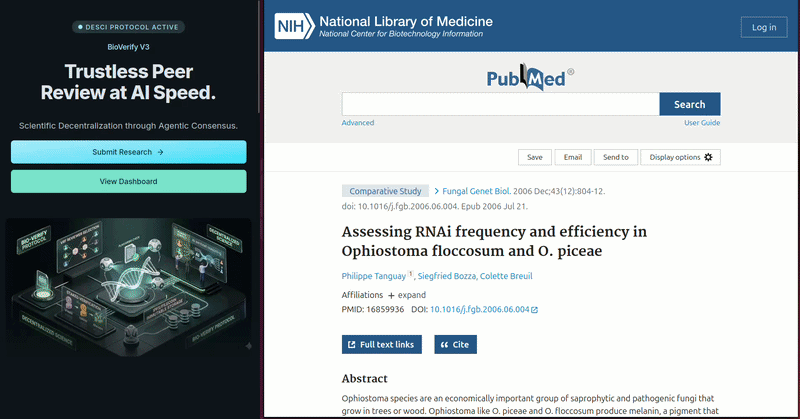 User B on tablet submits a publication that duplicates existing literature; transaction confirmed on Base Sepolia